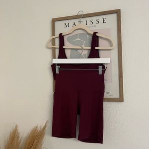 Aritzia TNA butter bra & butter 7” biker short set
